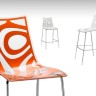 Стул полубарный пластиковый