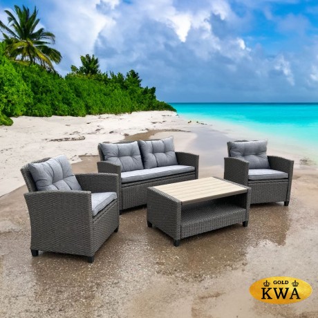 Плетеный комплект для отдыха с диваном AFM-804