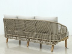 Диван плетеный трехместный