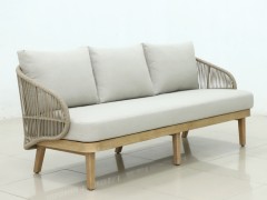 Диван плетеный трехместный