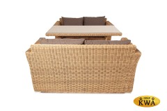 &quot;Мокко&quot; обеденная группа плетеная из ротанга, цвет соломенный