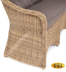 "Равенна" диван двухместный плетенный из ротанга, цвет соломенный