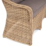 "Равенна" диван двухместный плетенный из ротанга, цвет соломенный
