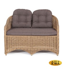 "Равенна" диван двухместный плетенный из ротанга, цвет соломенный