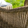 "Равенна" диван двухместный плетенный из ротанга, цвет соломенный