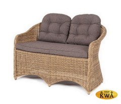 "Равенна" диван двухместный плетенный из ротанга, цвет соломенный