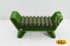 Топиари Лавочка Barocco цвет темный