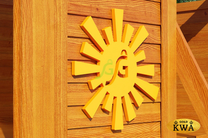 Детская площадка для дачи Клубный домик 3 с трубой Luxe