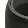 Кашпо TREEZ Effectory Black Stone Высокий округлый конус Антрацит в-68 см, д-43 см