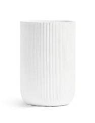Кашпо Treez Ergo Jet Высокий цилиндр Белый камень в-55, д-37 см