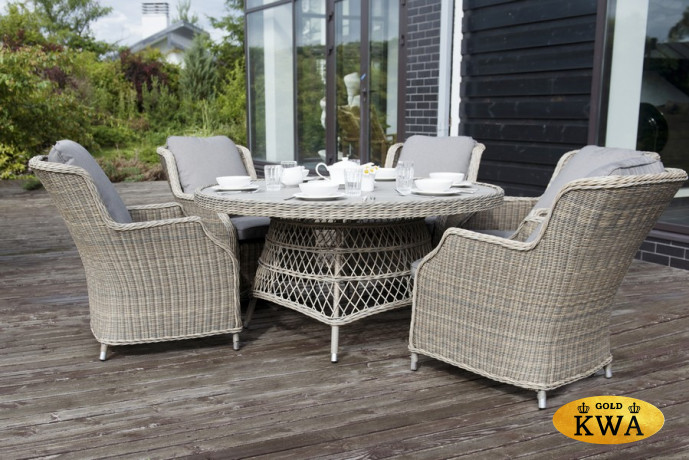 Неаполь обеденная группа плетеная из искусственного ротанга