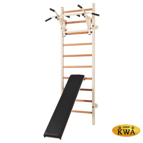 Шведская стенка комбинированная - КОМБИ - ТБ - ДУ (стенка + турник-брусья + доска угловая для пресса)