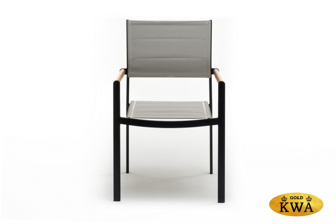 Стул из алюминия MAYA темный графит  Joygarden