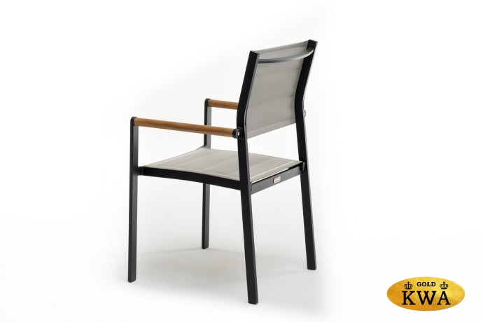 Стул из алюминия MAYA темный графит  Joygarden