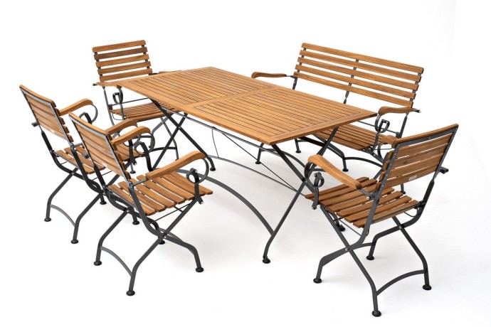 Обеденный комплект ЛАТА XL со скамьей