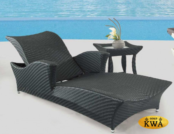 Лежак "Скайлайн" черный