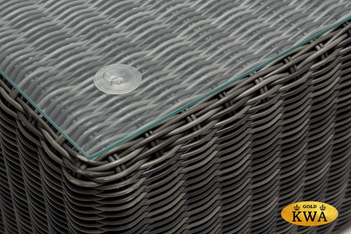 "Боно" лаунж-зона из искусственного ротанга, цвет графит