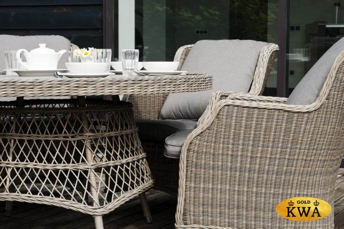 Неаполь плетеный обеденный стол из искусственного ротанга