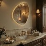 Sten S LED Gold Зеркало в раме с подсветкой