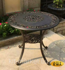 Кофейный стол из литого алюминия Geneva 80