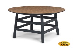 &quot;Рио&quot; стол из HPL круглый Ø160см, H75, цвет столешницы &quot;дуб&quot;