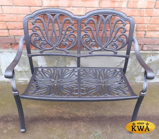 Скамья из литого алюминия Valeria II