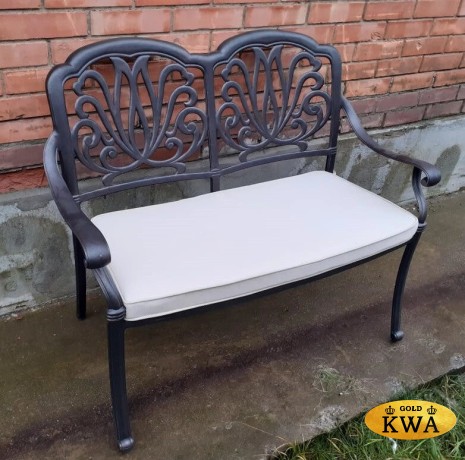 Скамья из литого алюминия Valeria II