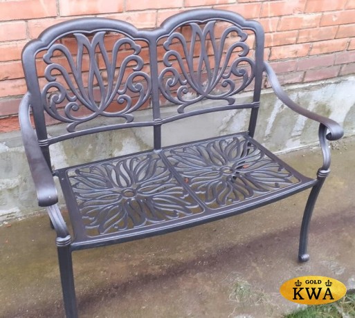 Скамья из литого алюминия Valeria II