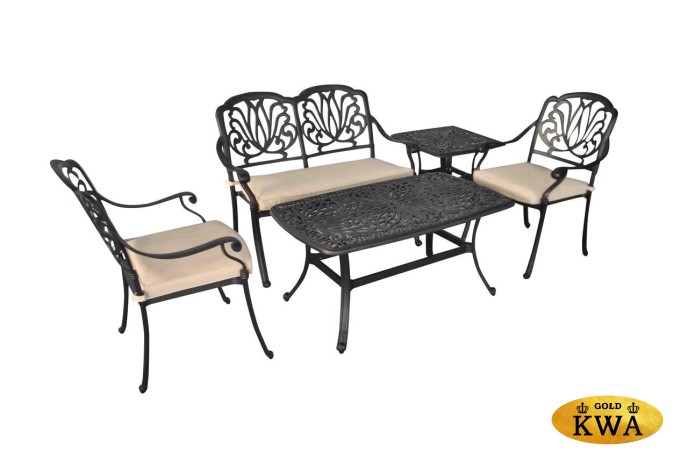 Скамья из литого алюминия Valeria II