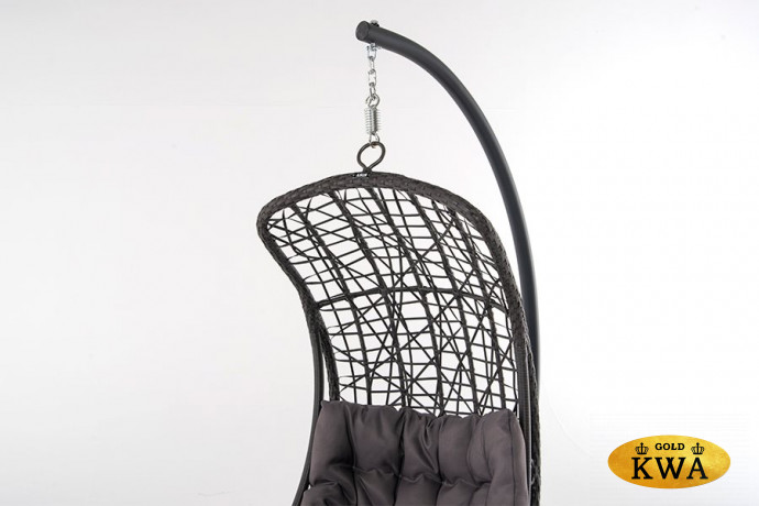 Виши подвесное кресло из искусственного ротанга, цвет коричневый