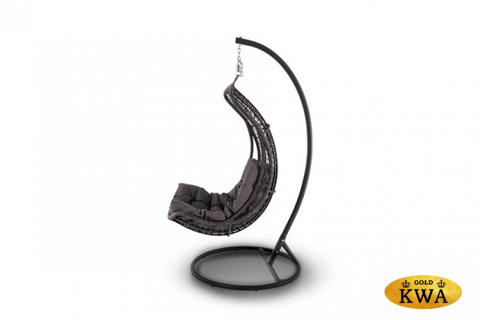 Виши подвесное кресло из искусственного ротанга, цвет коричневый