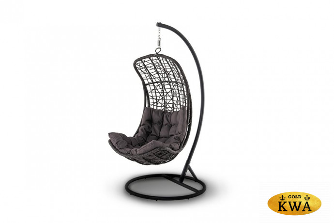 Виши подвесное кресло из искусственного ротанга, цвет коричневый