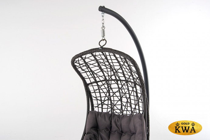 Виши подвесное кресло из искусственного ротанга, цвет коричневый