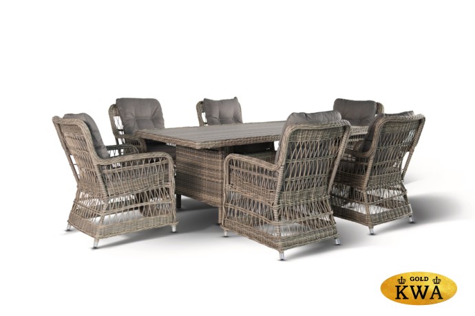 "Цесена" обеденная группа плетеная из искусственного ротанга