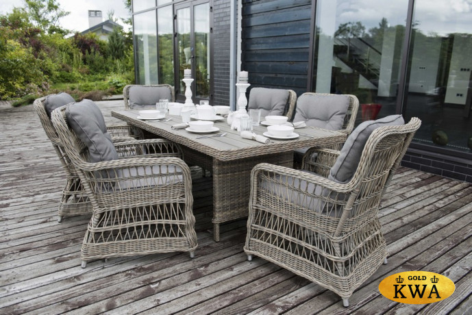 "Цесена" обеденная группа плетеная из искусственного ротанга