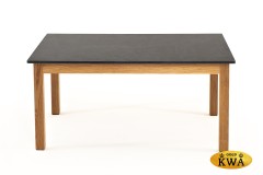 &quot;Канны&quot; журнальный столик из HPL 90х60, H40, основание дуб, цвет столешницы &quot;серый гранит&quot;