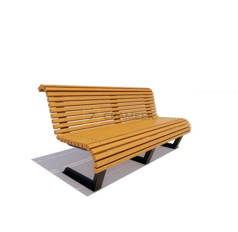 Скамейка «Уфа» (1.5 м ангарская сосна)