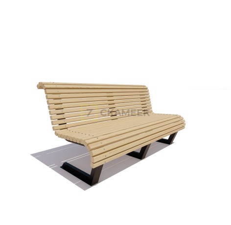 Скамейка «Уфа» (1.5 м ангарская сосна)