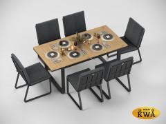 Premium Voglie обеденная группа 180 без подлокотников