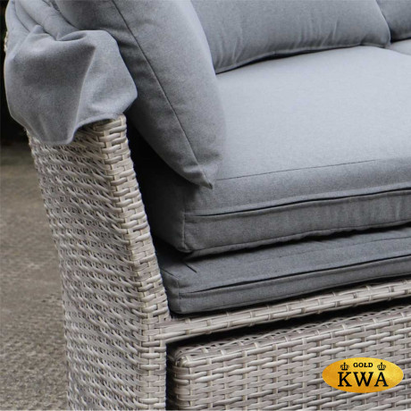 Диван-трансформер из искусственного ротанга AFM-325G Grey