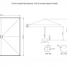 Зонт профессиональный 3.5х3.5 м