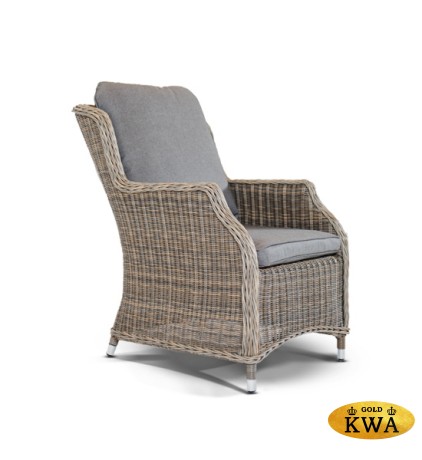 "Неаполь" плетеный стул из искусственного ротанга, цвет серо-соломенный