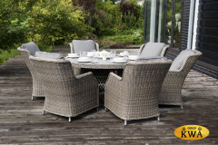 &quot;Неаполь&quot; плетеный стул из искусственного ротанга, цвет серо-соломенный