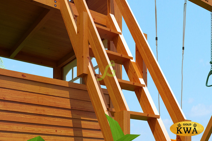 Детская площадка для дачи Клубный домик Макси с трубой Luxe