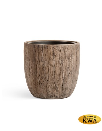 Кашпо TREEZ Effectory Wood Округлый конус Светлый дуб д-22 см, в-22 см