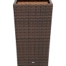 "Капучино" кашпо для цветов плетеное из искусственного ротанга, цвет коричневый