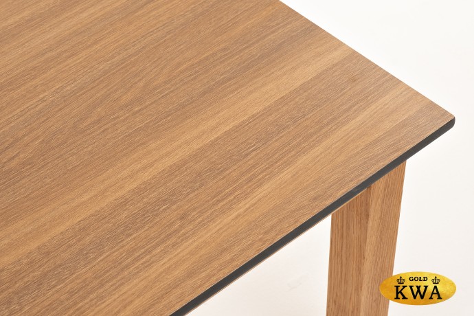 "Канны" журнальный столик из HPL 90х60, H40, основание дуб, цвет столешницы "дуб"