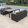 Комплект плетеной мебели T347/S65A-W53 Brown