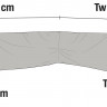 Чехол для садовой мебели 255/325x100x84 см.