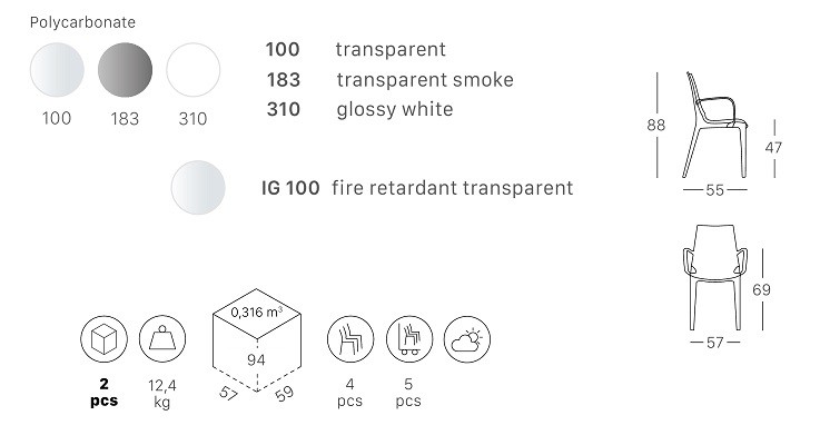 Кресло прозрачное